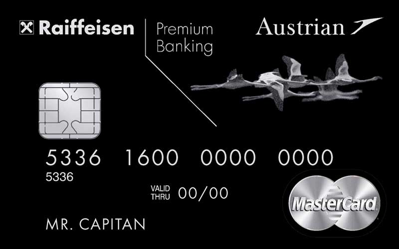 Кредитная карта Кредитная карта Austrian Airlines Black Edition